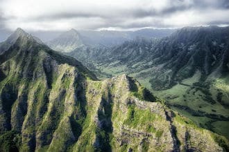 This shows a peak and valley. 