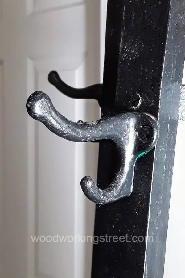 This shows a painted coat hook