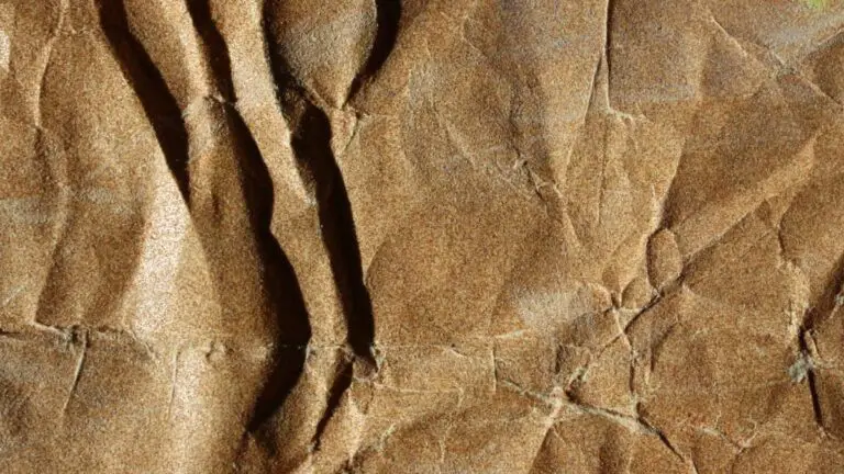 Crumpled and worn sandpaper