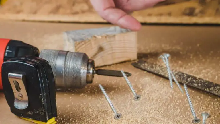 Man throws wood screws through air