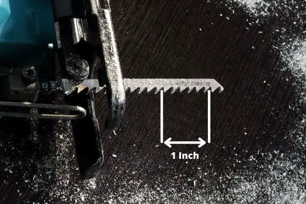 TPI is teeth per inch - What is meant by the TPI of jigsaw blades