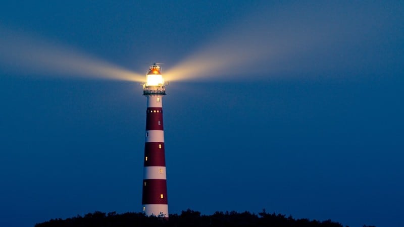 Lighthouse with red stripes - Have enough light