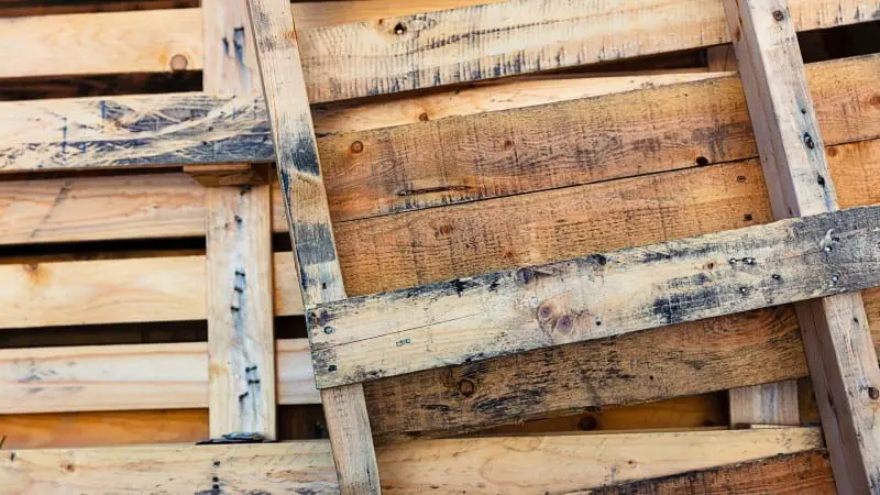 Pallet with mold or stains on it - How To Treat Pallet Wood For Outdoor Use