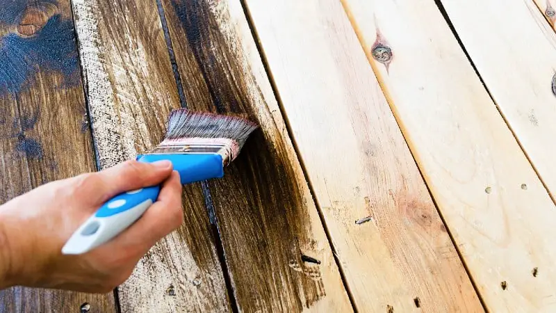 Brush used to apply wood stain - Is Pallet Wood Safe To Burn?