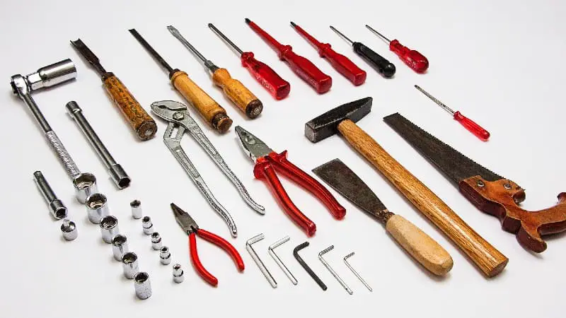 A collection of hand tools -What Woodworking Tools Should I Buy First?