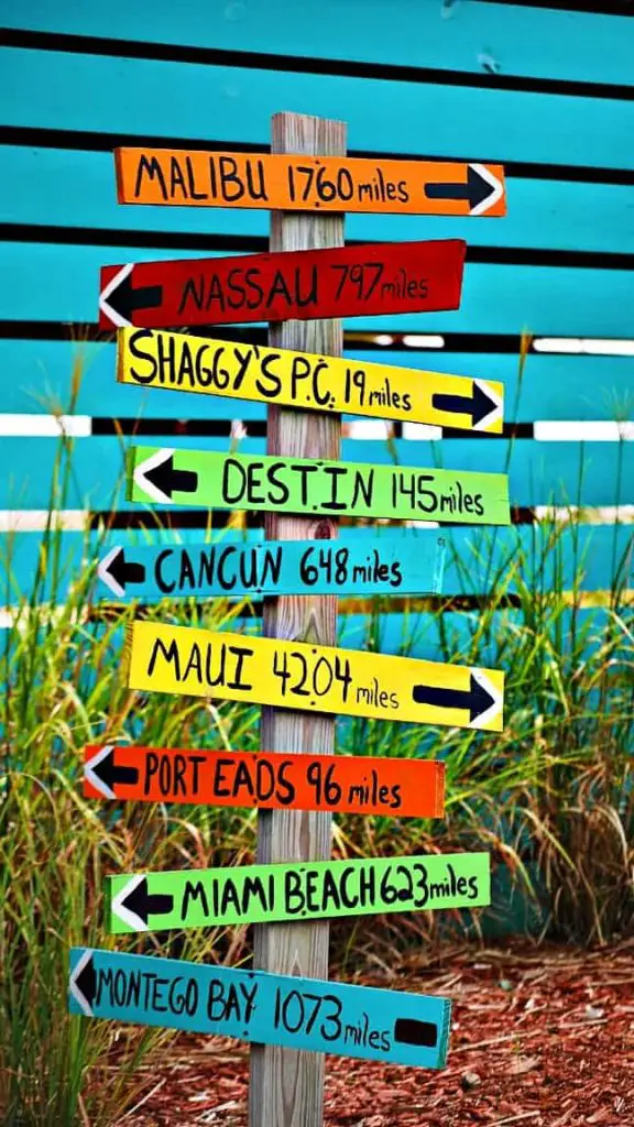 Painted wooden signs