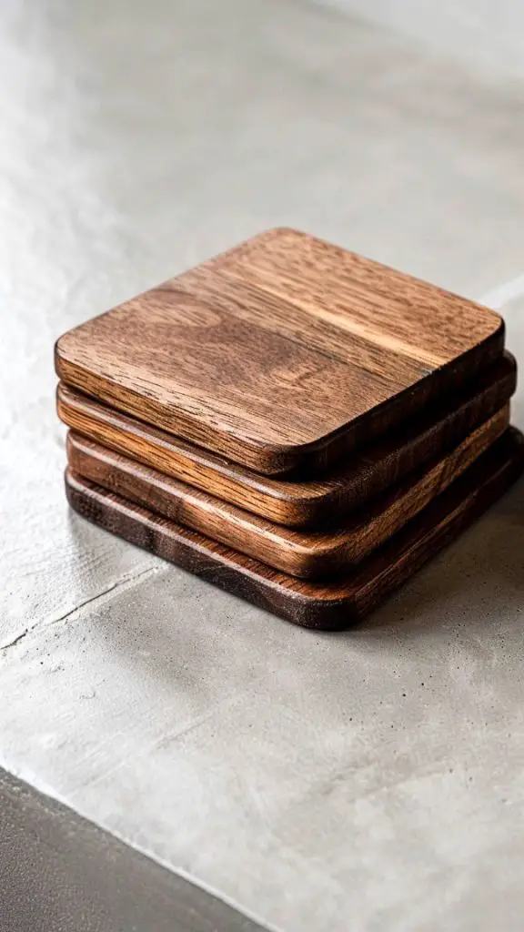 Wooden coasters
