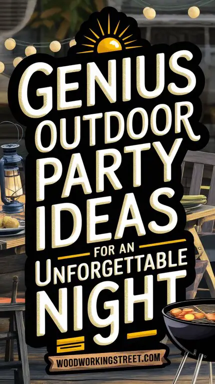 Pin with overlay: Genius Outdoor Party Ideas for an Unforgettable Night