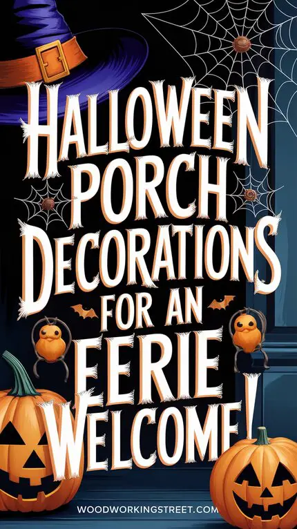 Halloween Porch Decorations for an Eerie Welcome!