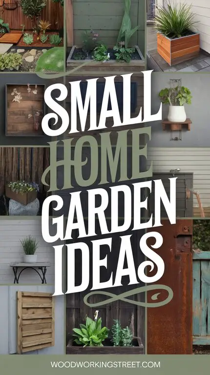 A pin showcasing small home garden ideas.
