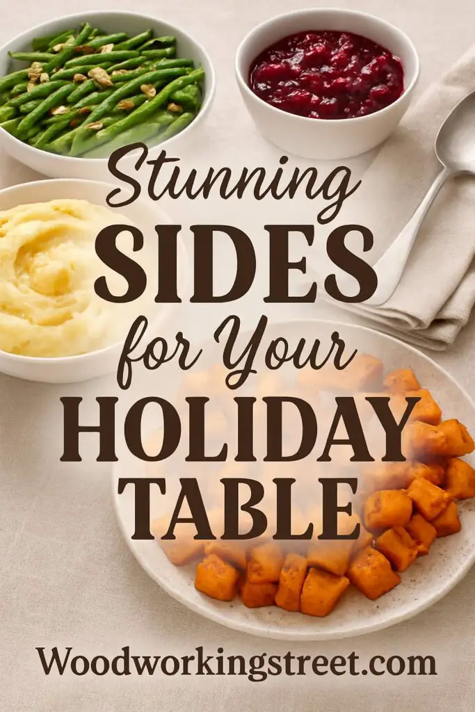 Pin image with overlay "Stunning Sides for Your Holiday Table".