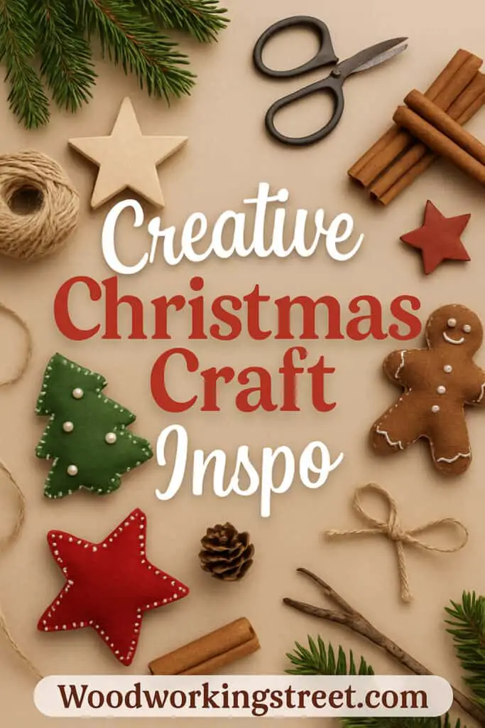 Pin with overlay text “Creative Christmas Craft Inspo”.