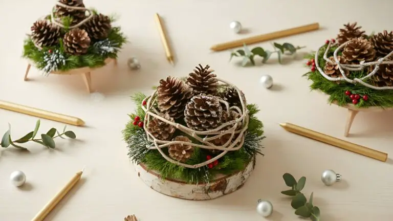 A beautiful collection of easy DIY Christmas centerpieces, including rustic and modern designs for holiday table decor.