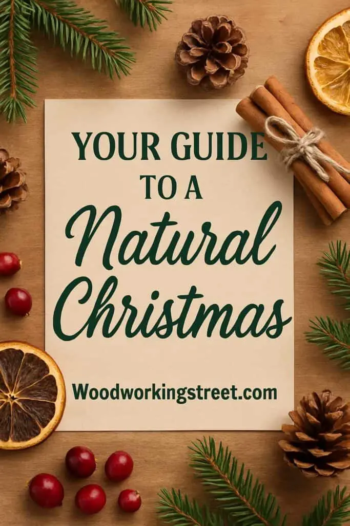 Pin image with overlay 'Your Guide to a Natural Christmas'.