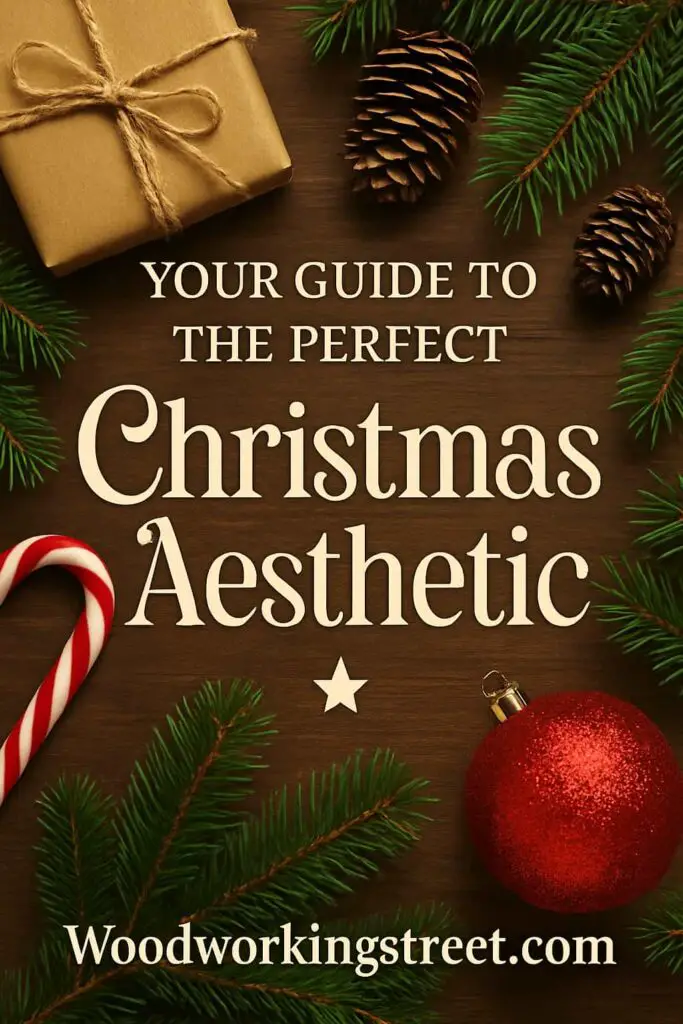 Pin image with overlay "Your Guide to the Perfect Christmas Aesthetic"