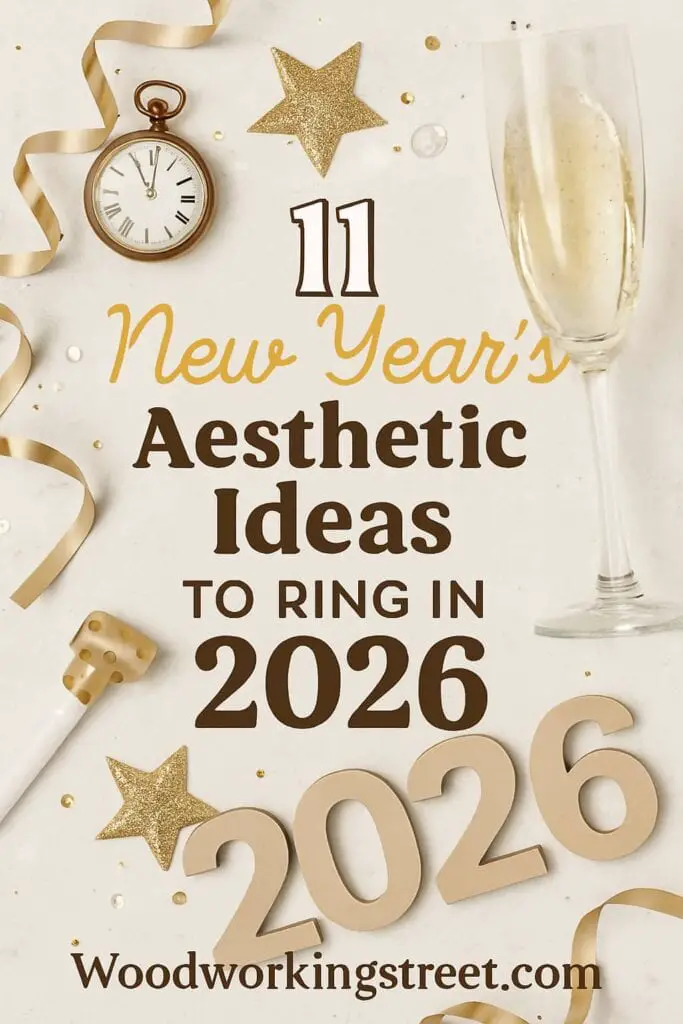Pin image with overlay "11 New Year's Aesthetic Ideas to Ring in 2026".