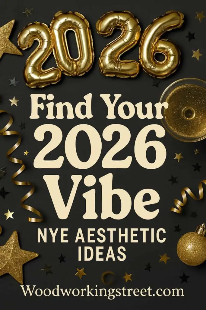 Pin image with overlay "Find Your 2026 Vibe: NYE Aesthetic Ideas".